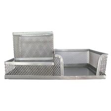 Suport de birou Ecada metalic cu 3 compartimente 95003AG - Papet