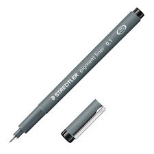 Pigment liner negru, STAEDTLER, ALEGE GROSIMEA: 0.1 mm - Papet