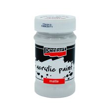 Acrylic color matte 100 ml Alb PENTART - Papet