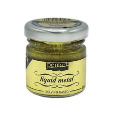 Foita lichida- metal lichid Antique Auriu 30 ml, Pentart P21083 - Papet