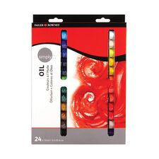 Culori ulei 12 ml, 24 culori/set, DALER ROWNEY Simply - Papet