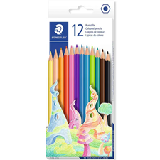 Creioane colorate STAEDTLER hexagonale, 12 culori/set - Papet