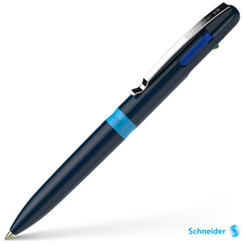 Pix cu mecanism, corp bleumarin/bleu M, SCHNEIDER Take 4, 4 culori - Papet