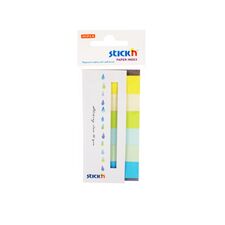 Index hartie color 45 x 15 mm, 6 culori neon-pastel/set, STICK'N - Papet