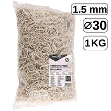 Elastice pentru bani, D 30 mm x 1.5 mm, 1 Kg, OFFICE PRODUCT - Papet
