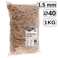 Elastice pentru bani, D 40 mm x 1.5 mm, 1 Kg, OFFICE PRODUCT - Papet