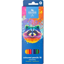 Creioane colorate KOH-I-NOOR Raton, 18 culori/set - Papet