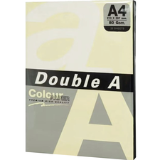 Hartie colorata A4, DOUBLE A Colour Premium Intens, 80 g/mp, 25coli/top, Pastel Ivory - Papet