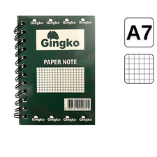 Bloc Notes cu spirala, A7, 50 file, matematica, GINGKO - Papet