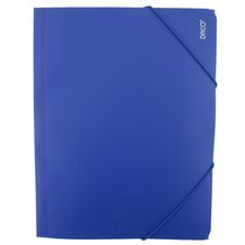 Mapa plastic A4, cu elastic DACO, ALEGE CULOAREA: Albastru - Papet