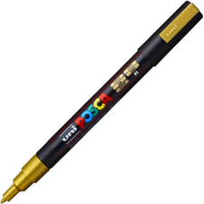 Marker Uni PC-3M Posca 0.9-1.3 mm Auriu - Papet