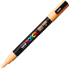 Marker Uni PC-3M Posca 0.9-1.3 mm Portocaliu Deschis - Papet