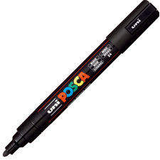 Marker Uni PC-5M POSCA 1.8-2.5 mm, Negru - Papet