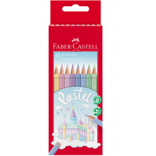Creioane colorate FABER-CASTELL Pastel, 10 culori/set - Papet