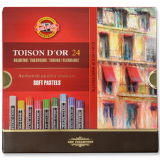 Set creta uscata 24 culori/set, KOH-I-NOOR Soft Pastel Toison D'or - Papet