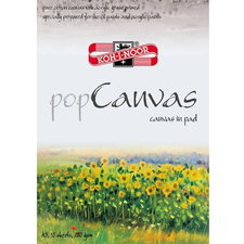 Bloc cu foi din panza pentru Ulei si Acrilice A3, 280 g/mp, 10 file, KOH-I-NOOR - Papet