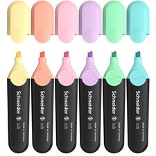 Textmarker SCHNEIDER Job Pastel, 6 buc/set - Papet