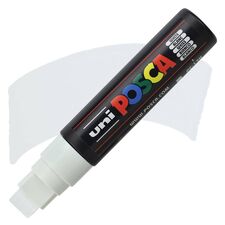 Marker UNI PC-17K POSCA 15.0 mm, Alb - Papet