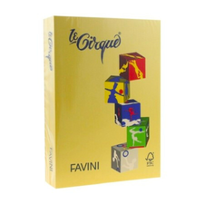Carton colorat Galben mediu A4, FAVINI, 160 g/mp, 250 coli/top, cod culoare 202 - Papet