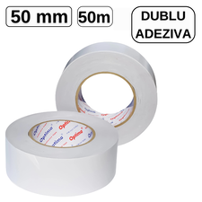 Banda dublu adeziva, 50 mm x 50 m, OPTIMA - Papet