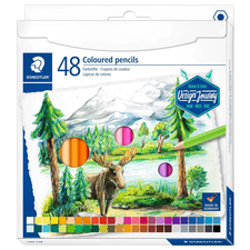 Creioane colorate STAEDTLER hexagonale, 48 culori/set - Papet