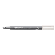 Marker cu varf pensula STAEDTLER  Brush 8321, ALEGE CULOAREA: Alb - Papet