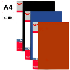 Mapa de prezentare A4 cu 40 folii, DACO, ALEGE CULOAREA: Rosu - Papet