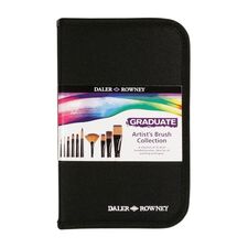 Set 10 pensule sintetice cu varfuri mixte, DALER ROWNEY Graduate - Papet