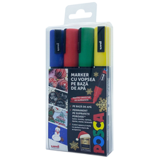 Marker POSCA 1.8-2.5mm, 4 culori/set, PC-5M - Papet