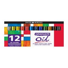 Culori ulei 22 ml, 12 culori/set, DALER ROWNEY Graduate - Papet