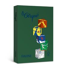 Carton colorat Verde Christmas A4, FAVINI, 160 g/mp, 250 coli/top, cod culoare 304 - Papet