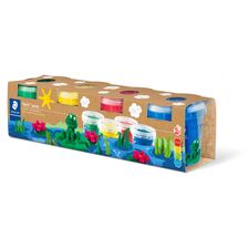 Plastilina moale STAEDTLER Noris Junior, 4 culori/set, 520 g - Papet