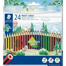 Creioane colorate STAEDTLER Noris hexagonale, 24 culori/set - Papet