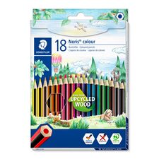 Creioane colorate STAEDTLER Noris hexagonale, 18 culori/set - Papet