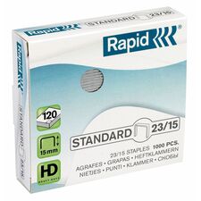 Capse 23/15, 1000 buc/cutie RAPID Standard - Papet