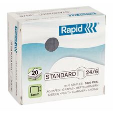 Capse 24/6, 5000 buc/cutie RAPID Standard - Papet