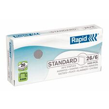 Capse 26/6, 5000 buc/cutie RAPID Standard - Papet