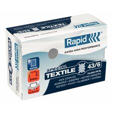 Capse 43/6, 10000 buc/cutie RAPID Strong Special Textile - Papet