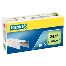 Capse 24/6, 1000 buc/cutie RAPID Standard - Papet