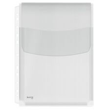 File protectie cu burduf si clapa, 170 microni, 5 buc/set, A4, LEITZ Jumbo - Papet