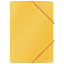 Mapa plastic A4 cu elastic, galben chihlimbar, LEITZ Cosy - Papet
