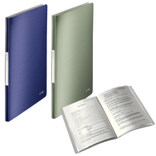 Mapa de prezentare A4 cu 40 folii, LEITZ Style Satin, ALEGE CULOAREA: Albastru - Papet
