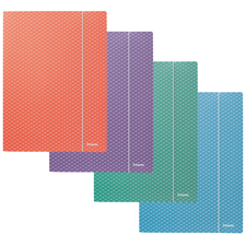 Mapa A4 din carton, cu elastic, ESSELTE Colour Breeze, ALEGE CULOAREA: Coral - Papet
