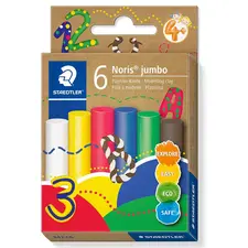 Plastilina STAEDTLER Noris Jumbo, 6 culori/set - Papet