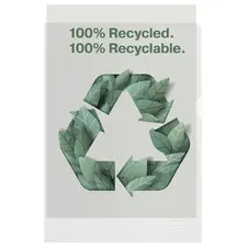 Mapa plastic A4, deschidere in L, 100 buc/set, ESSELTE Recycled - Papet