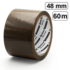 Banda adeziva 48mm x 60m maro, 38 microni, OPTIMA - Papet