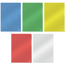 Mapa plastic cristal A4, deschidere in L, 150 microni, 25 buc/set, ESSELTE, ALEGE CULOAREA: Transparent - Papet