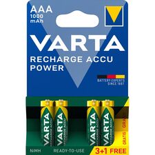 Acumulatori telefon VARTA 1.2V AAA LR3 Ni-MH, 3+1 gratis, 1000mAh, preincarcati - Papet