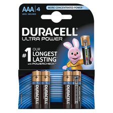Baterie alcalina DURACELL Ultra Power AAA LR3, 1.5V, 4 buc/set - Papet