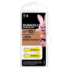 Baterii aparat auditiv 10A 90mAh 1.4V, DURACELL, 6 buc/set - Papet